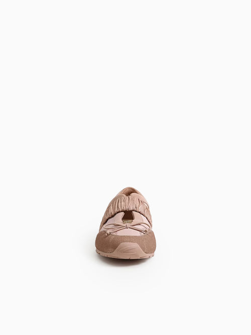 Nara Ballet Blush Multi Satin Suede Beige / 5 / M