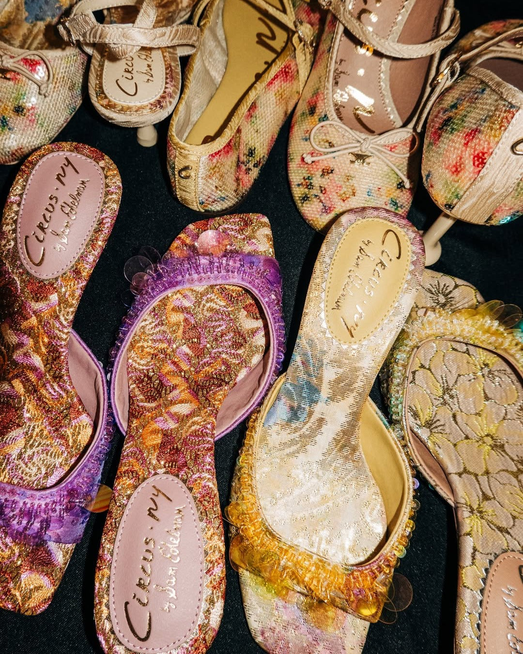 Juliana Gold Leaf Multi Sequins Fabric