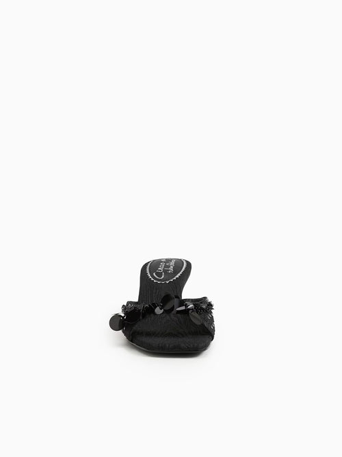 Juliana Black Sequins Fabric Black / 5 / M