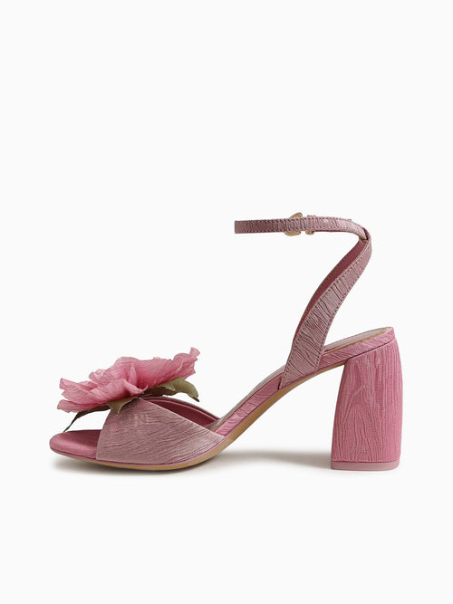 Aria Flower Rosette Blush Fabric Pink / 5 / M