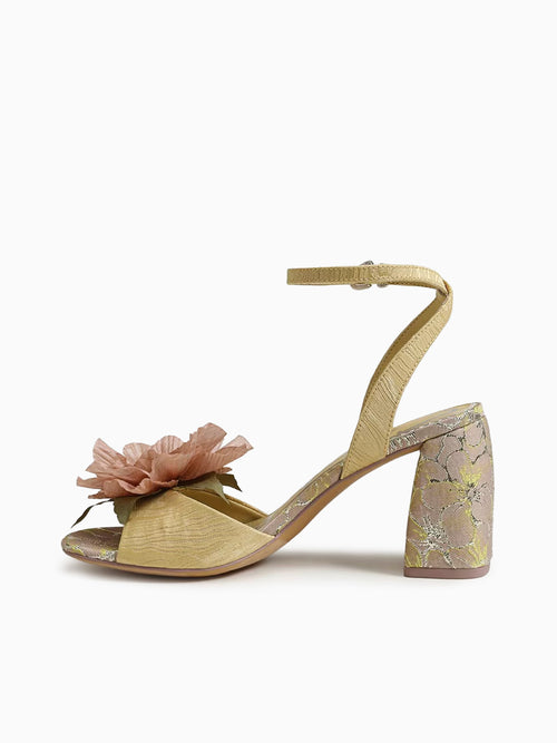 Aria Flower Dusty Yellow Fabric Yellow / 5 / M