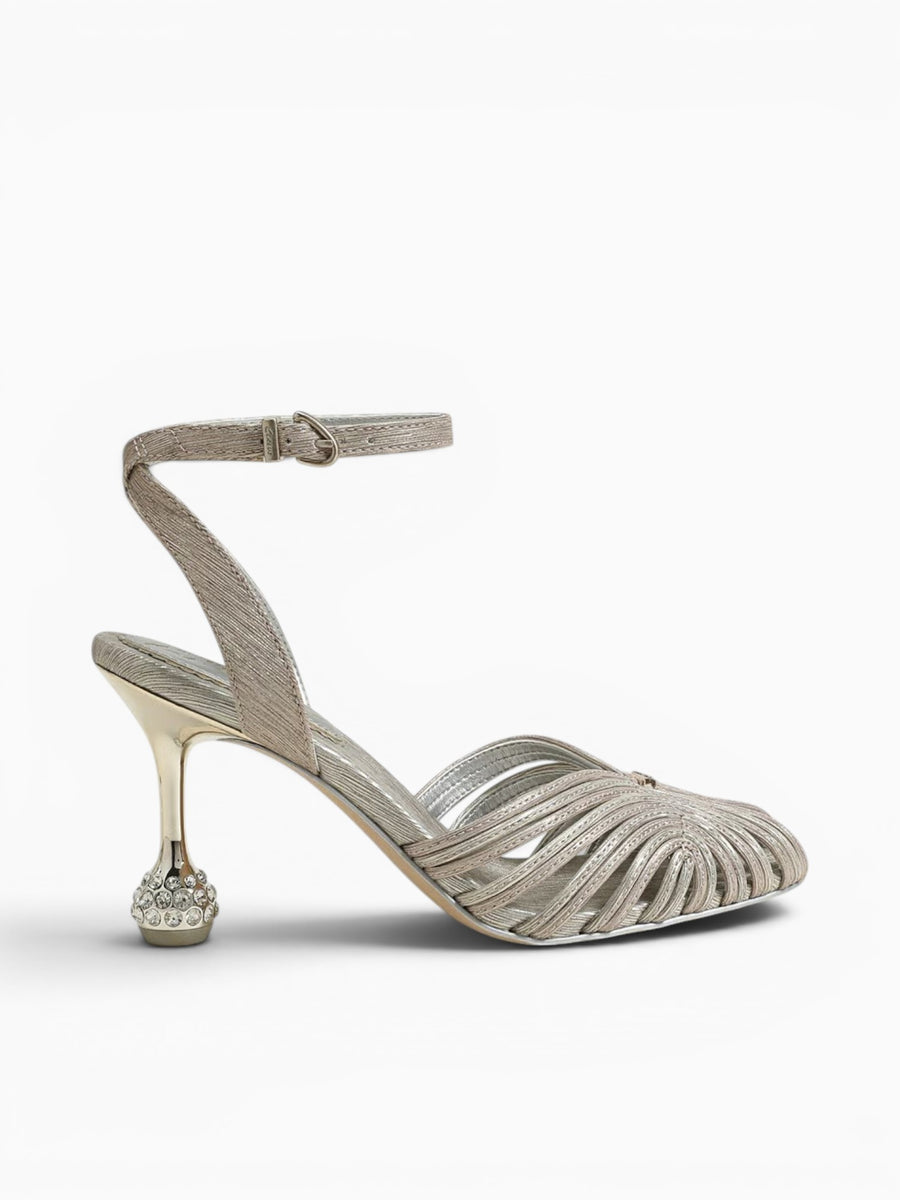 Giana Champagne Silver Fabric Silver / 5 / M