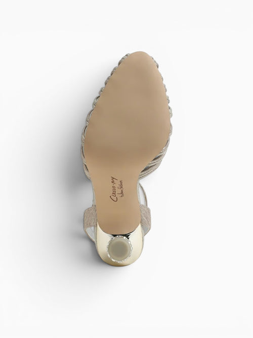 Giana Champagne Silver Fabric Silver / 5 / M