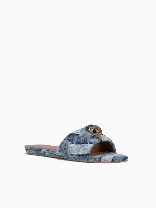 Kensington Flat Sandal Denim Denim Blue / 5 / M