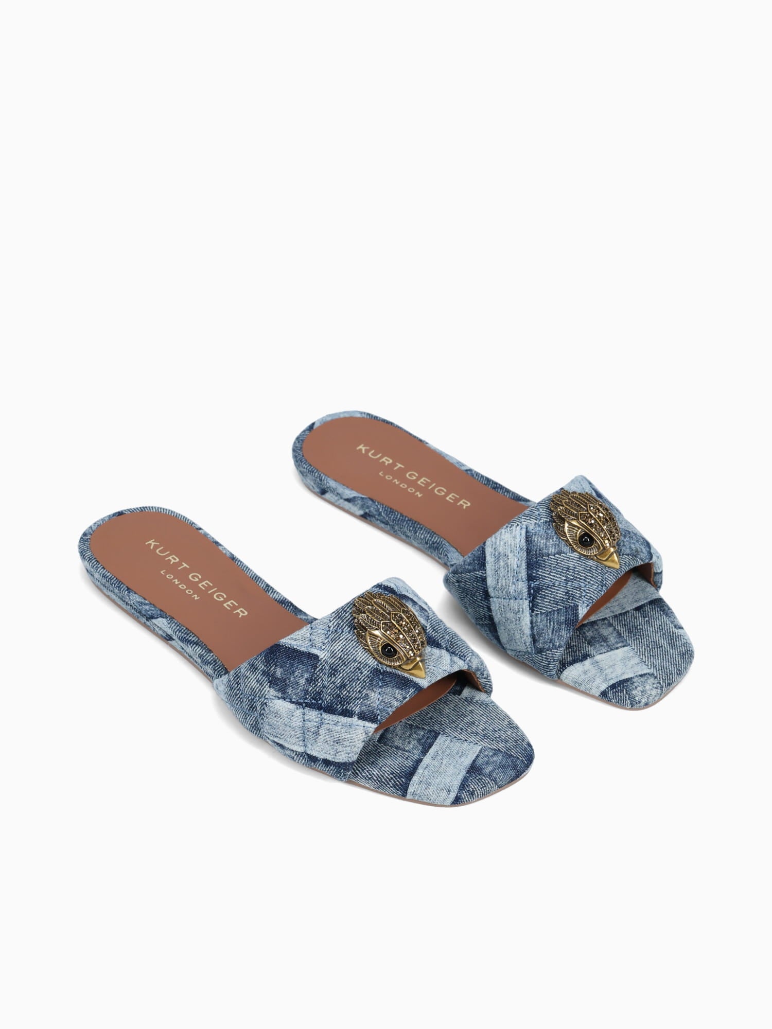 Kensington Flat Sandal Denim Denim Blue / 5 / M