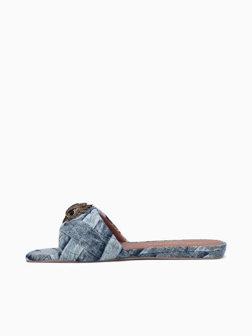 Kensington Flat Sandal Denim Denim Blue / 5 / M