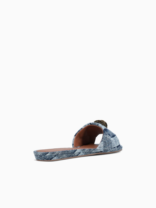 Kensington Flat Sandal Denim Denim Blue / 5 / M