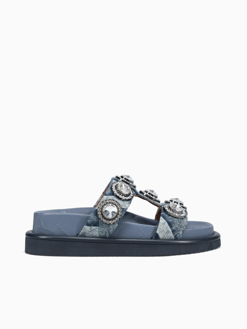 Orson Crystal Sandal Denim Denim Blue / 5 / M