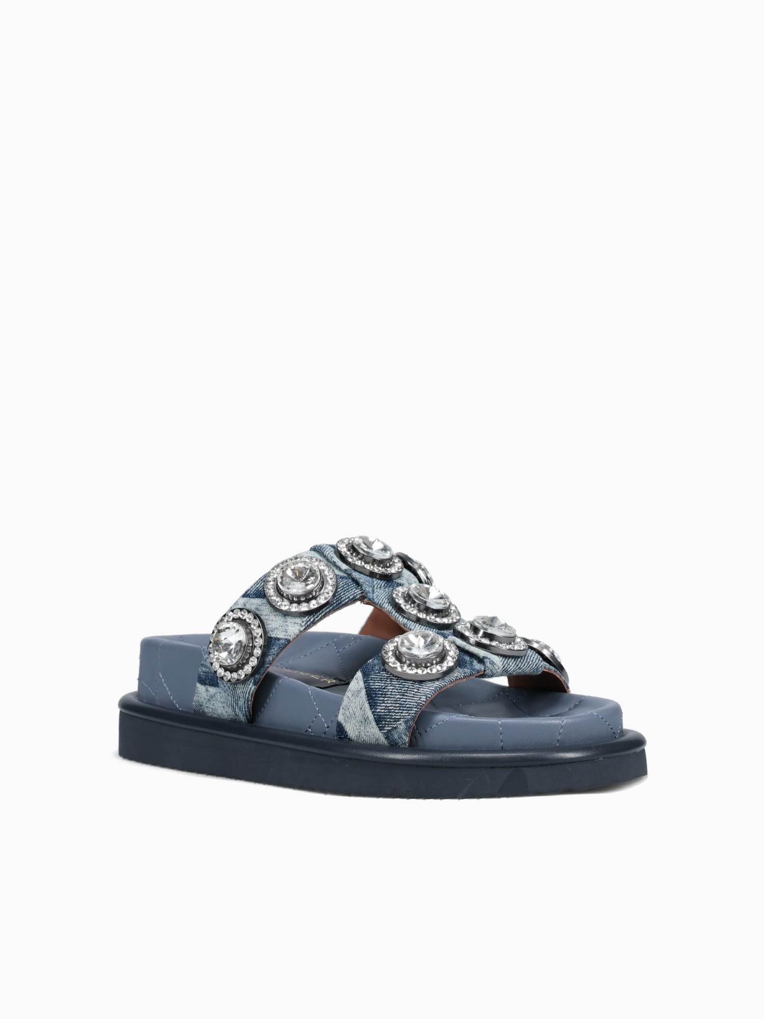 Orson Crystal Sandal Denim Denim Blue / 5 / M