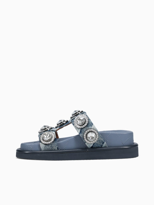Orson Crystal Sandal Denim Denim Blue / 5 / M