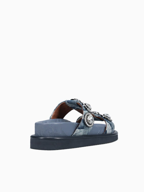 Orson Crystal Sandal Denim Denim Blue / 5 / M