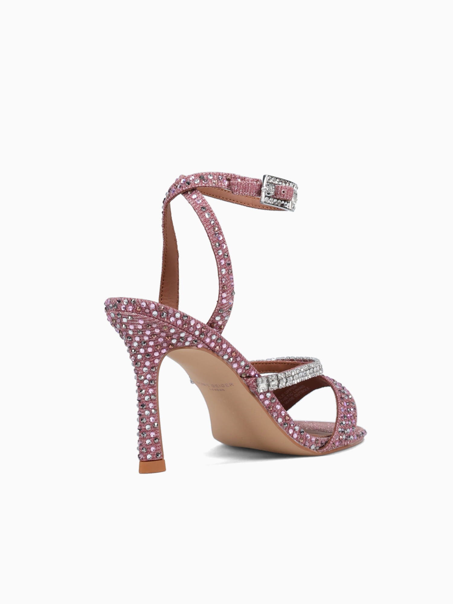 Crystal Strap Sandal 90 Pink Fabric Pink / 5 / M