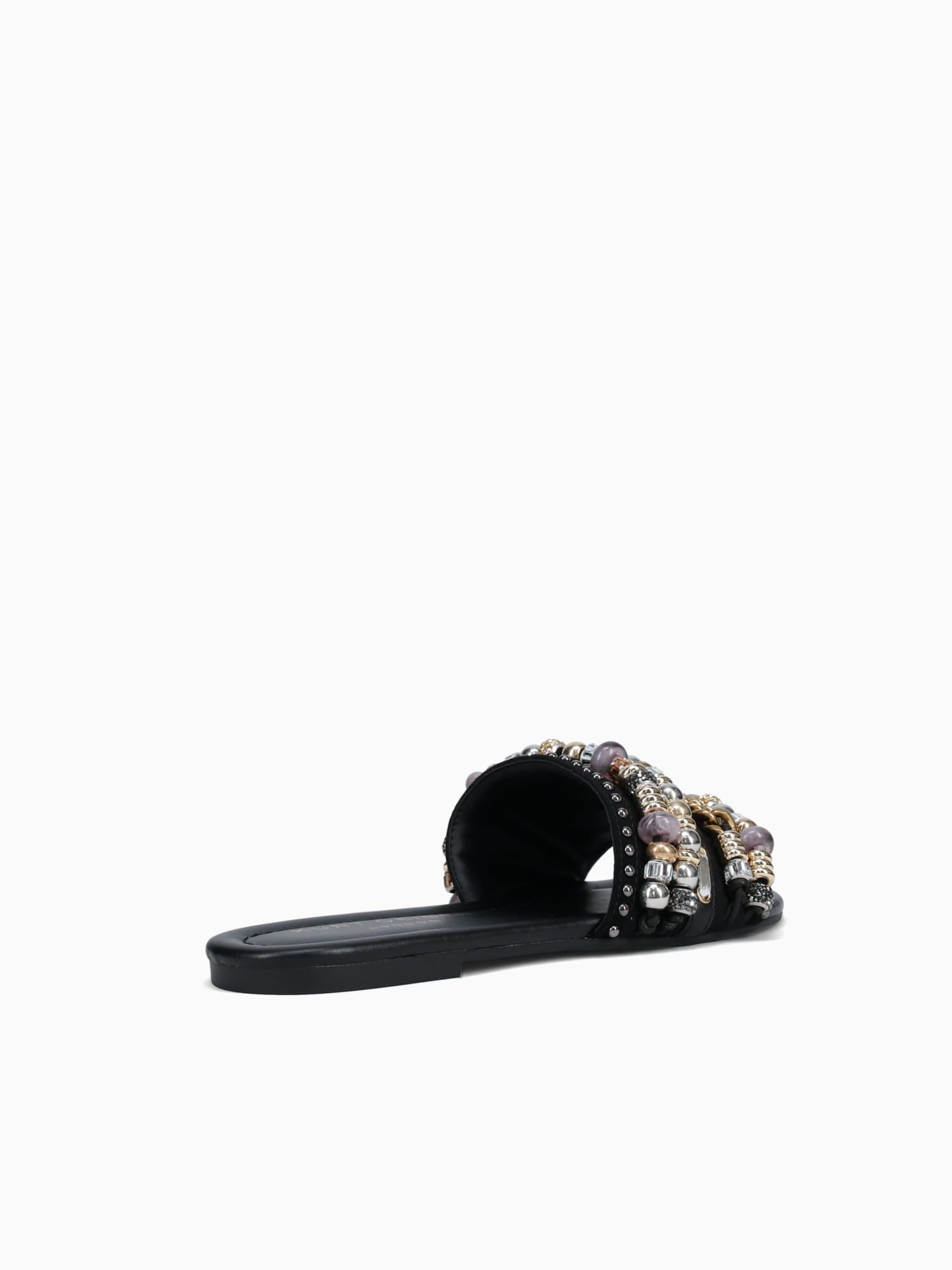 Southbank Beaded Flat Black Fabric Black / 5 / M