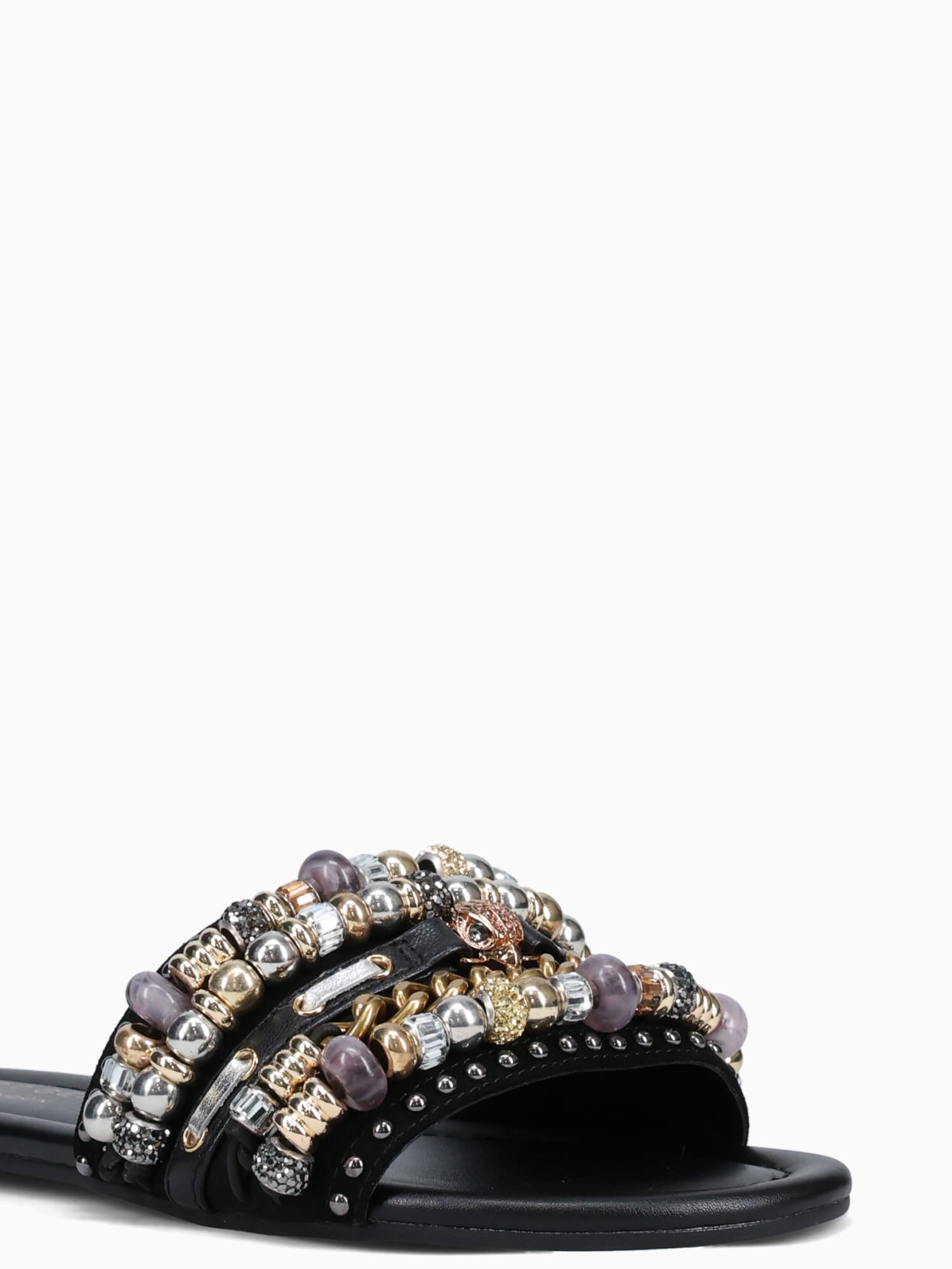 Southbank Beaded Flat Black Fabric Black / 5 / M