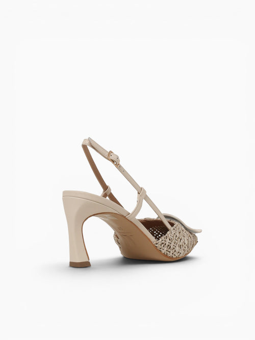 Miriana Milk 896 nappa Rafia Off White / 36 / M
