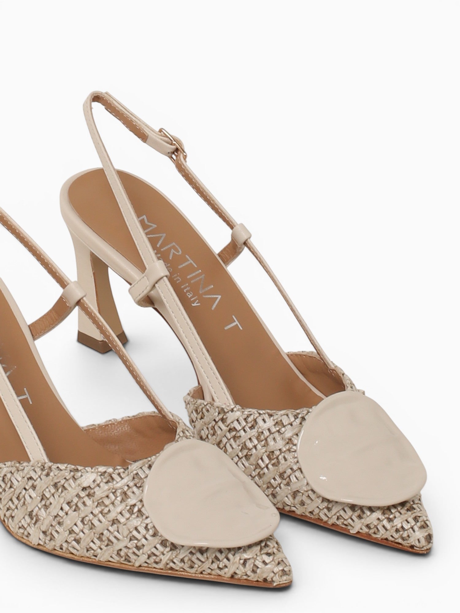 Miriana Milk 896 nappa Rafia Off White / 36 / M
