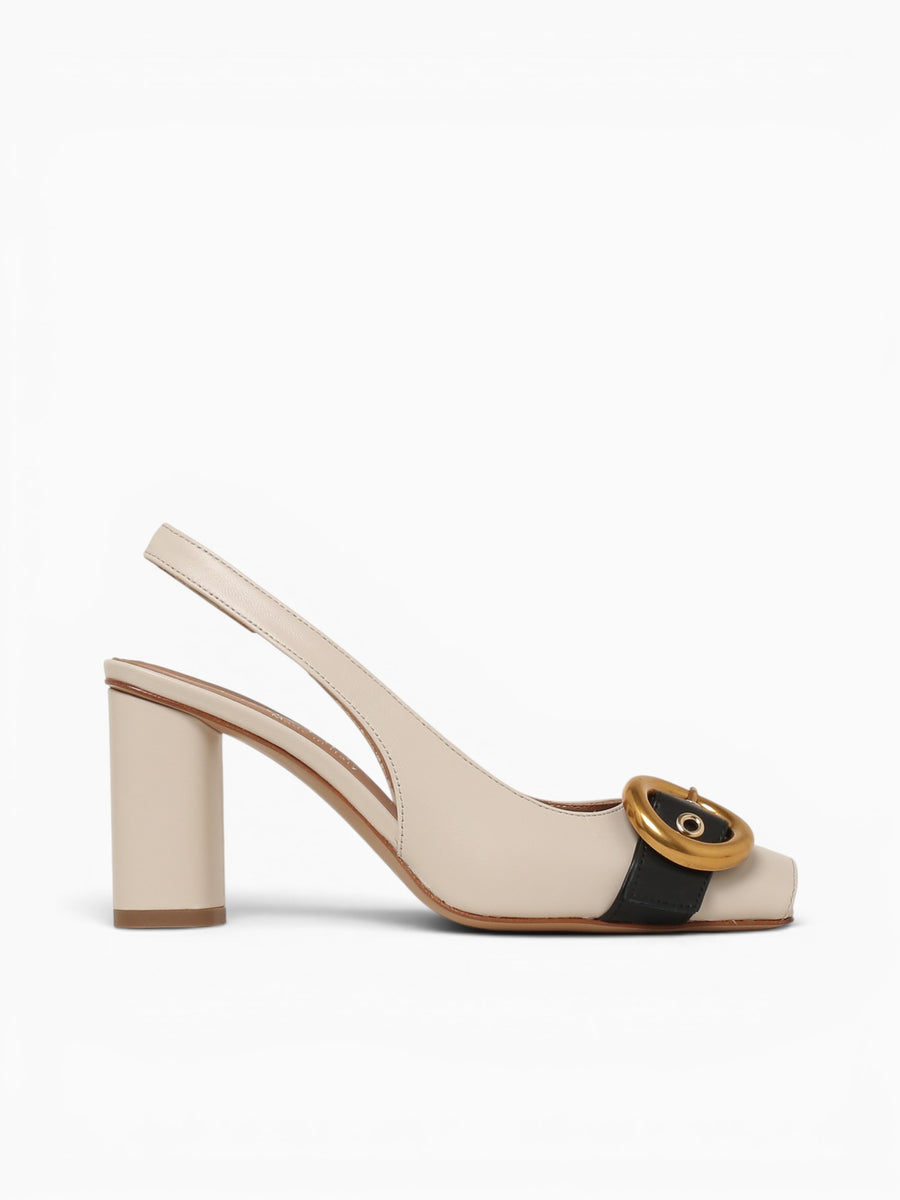 Mirilla Milk Nero nappa Off White / 36 / M