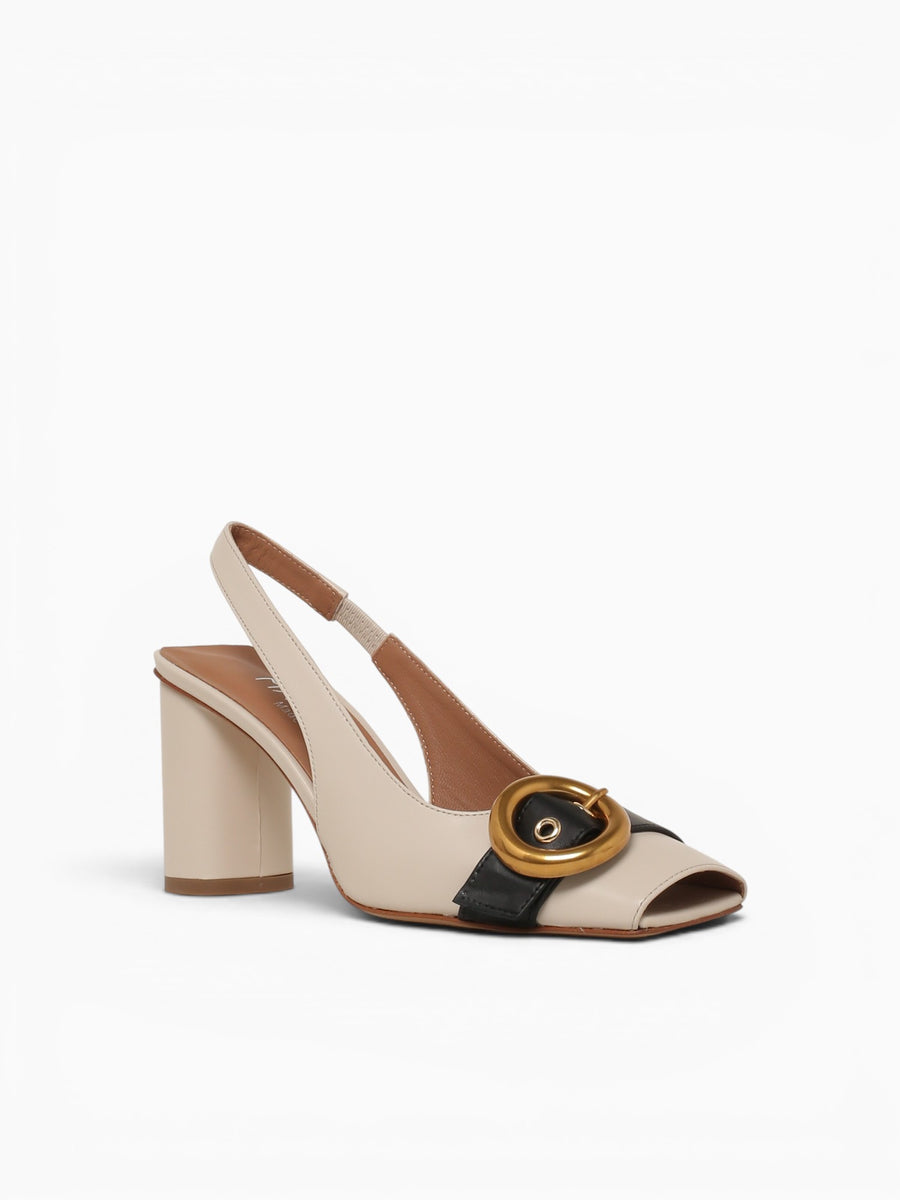 Mirilla Milk Nero nappa Off White / 36 / M