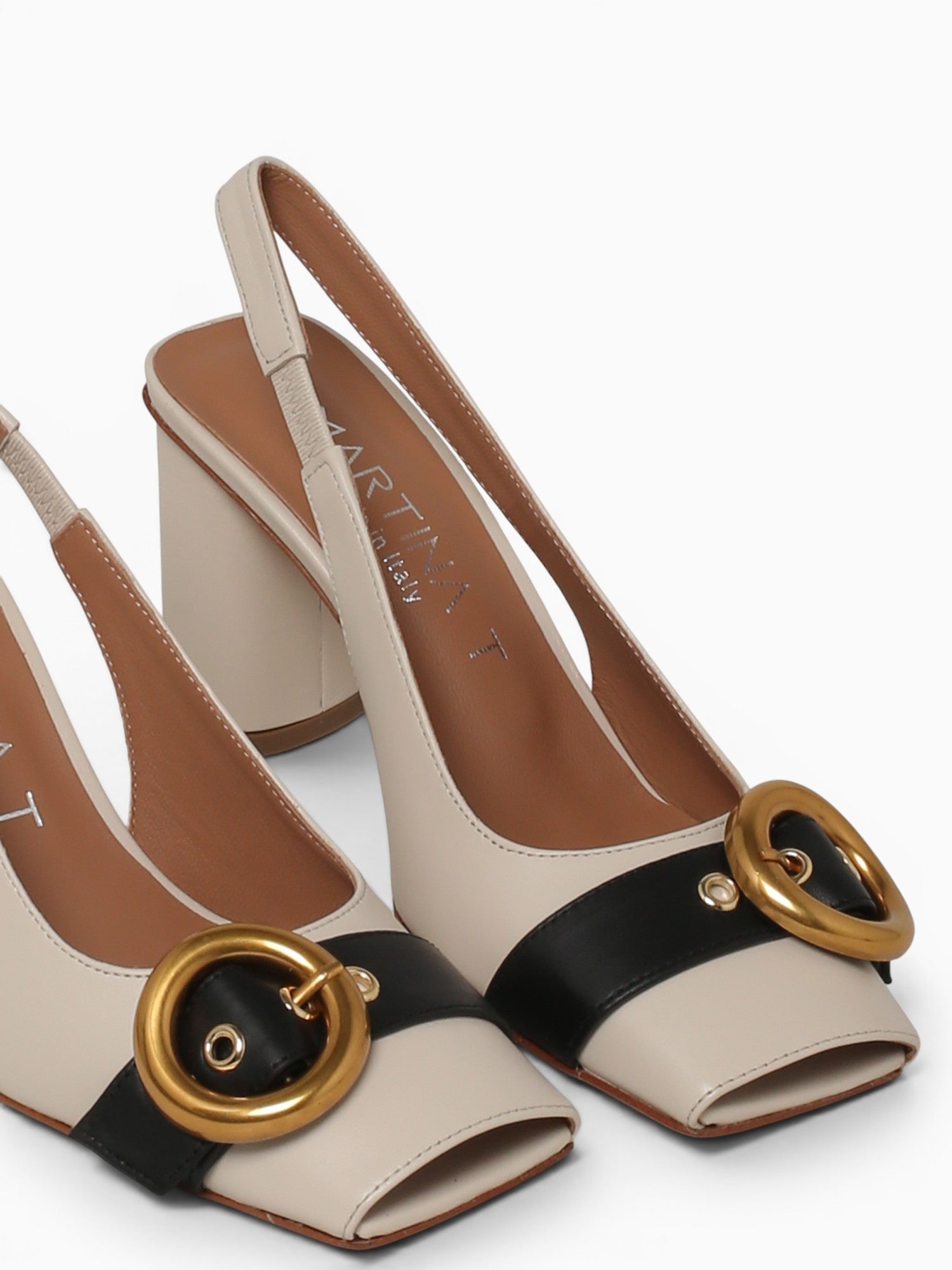 Mirilla Milk Nero nappa Off White / 36 / M