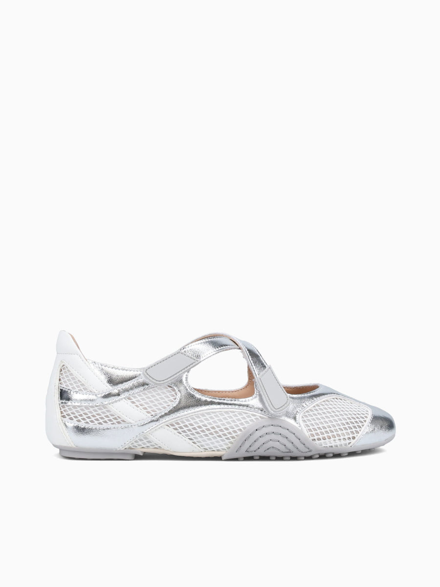 Miriam Argento Bianco pelle Grey / 5 / M
