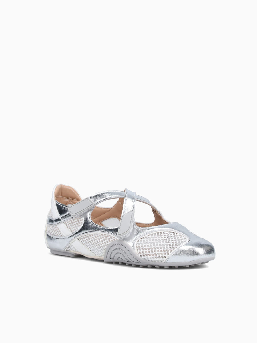 Miriam Argento Bianco pelle Grey / 5 / M