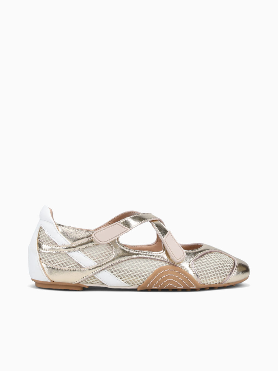 Miriam Platino Bianco pelle Gold / 5 / M
