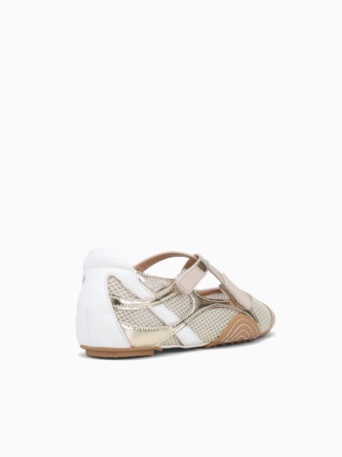 Miriam Platino Bianco pelle Gold / 5 / M