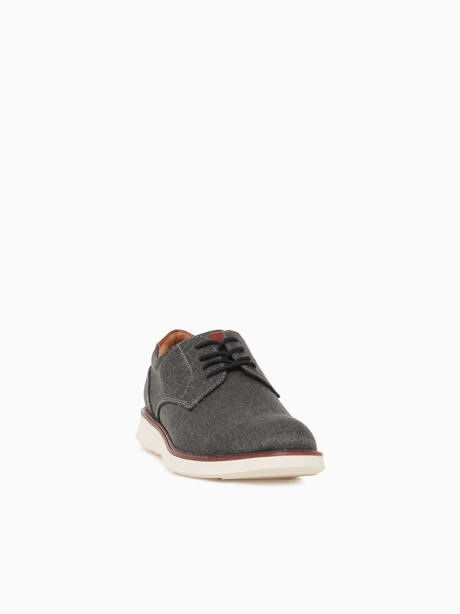 Launch Canvas Plain Toe Blk Cognac canva Black / 7 / M