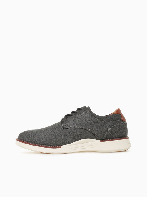 Launch Canvas Plain Toe Blk Cognac canva Black / 7 / M