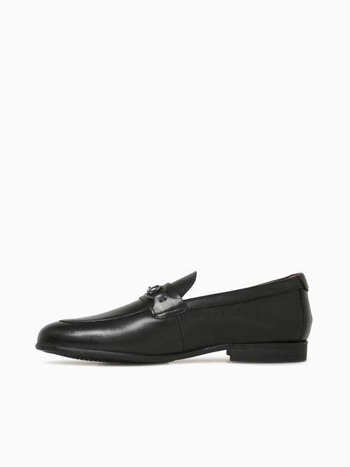 Modena Moc Toe Bit Black Leather Black / 7 / M