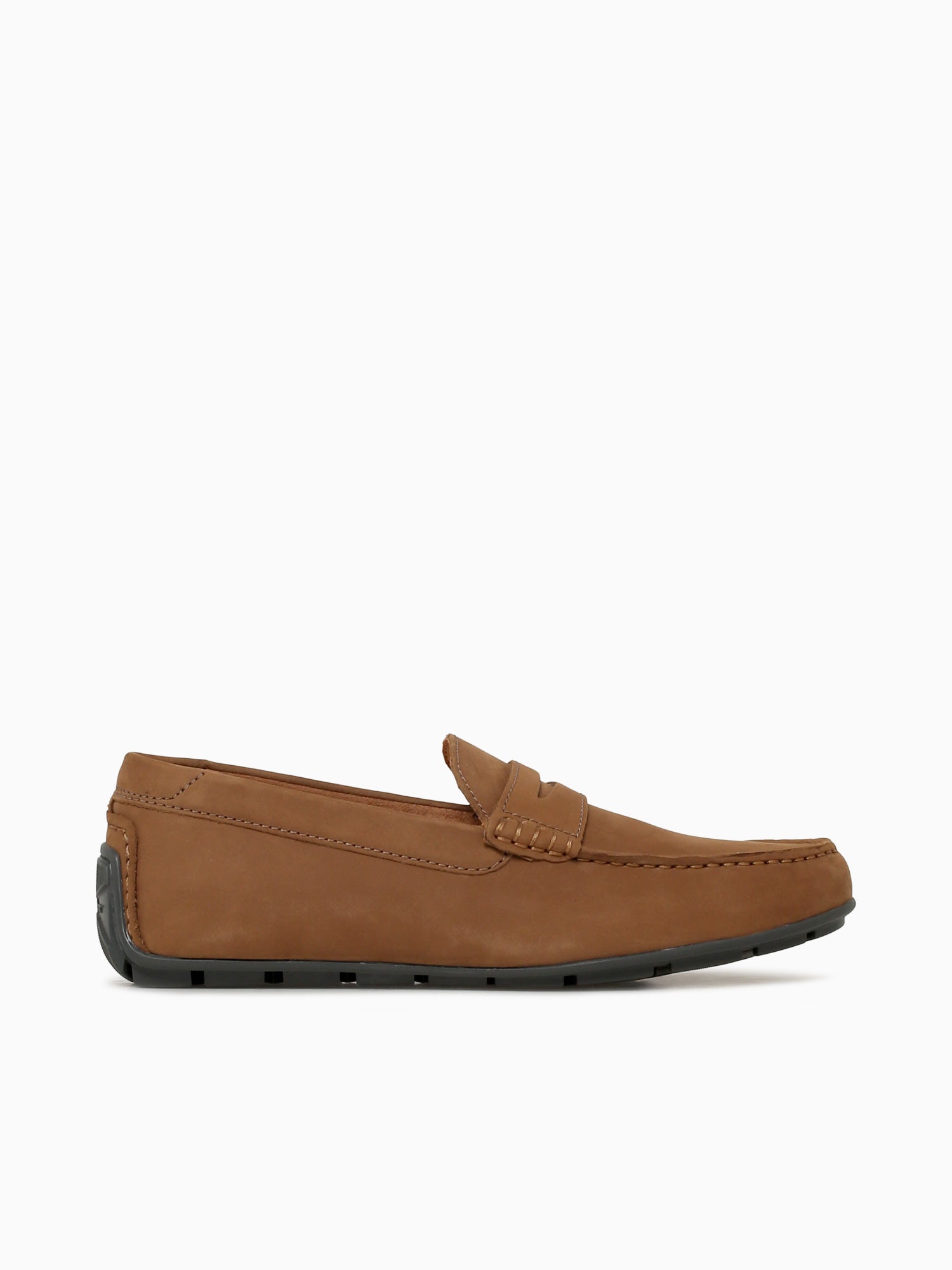 Motor Smooth Moc Toe Penny Sand Nubuck Taupe / 7 / M