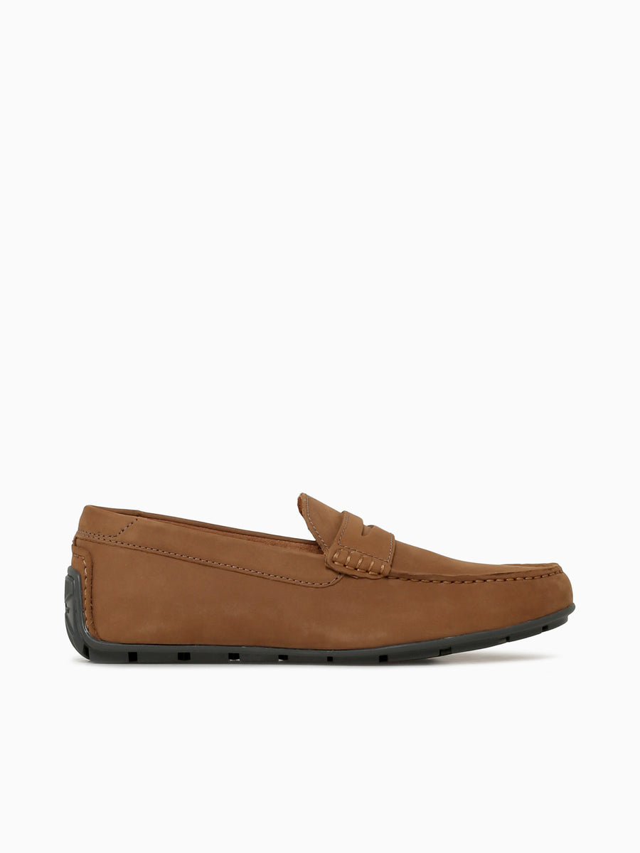 Motor Smooth Moc Toe Penny Sand Nubuck Taupe / 7 / M