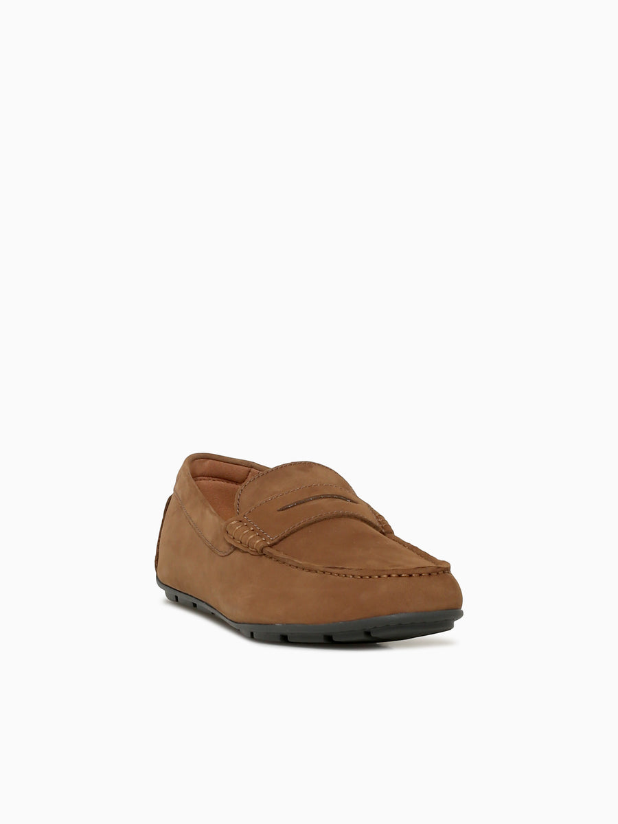Motor Smooth Moc Toe Penny Sand Nubuck Taupe / 7 / M