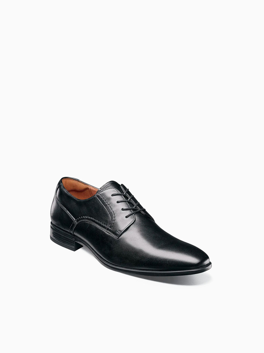 Zaffiro Plain Toe Black Leather Black / 7 / M
