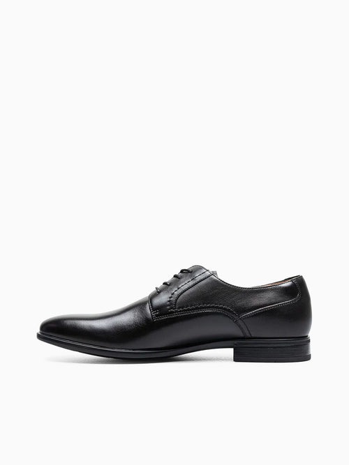 Zaffiro Plain Toe Black Leather Black / 7 / M