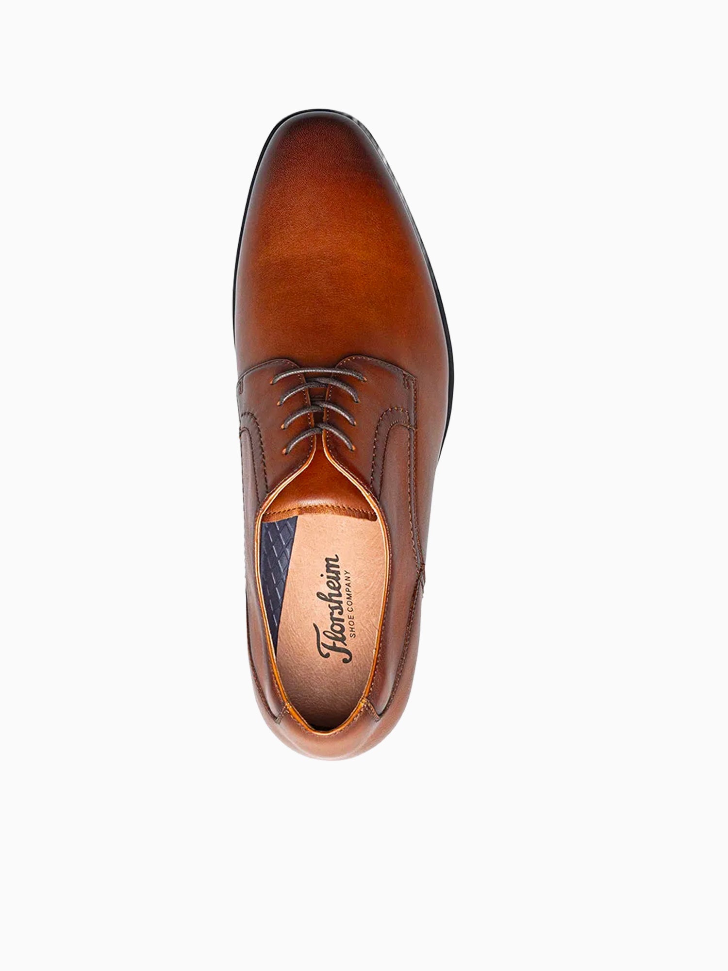 Zaffiro Plain Toe Cognac Leather Cognac / 7 / M