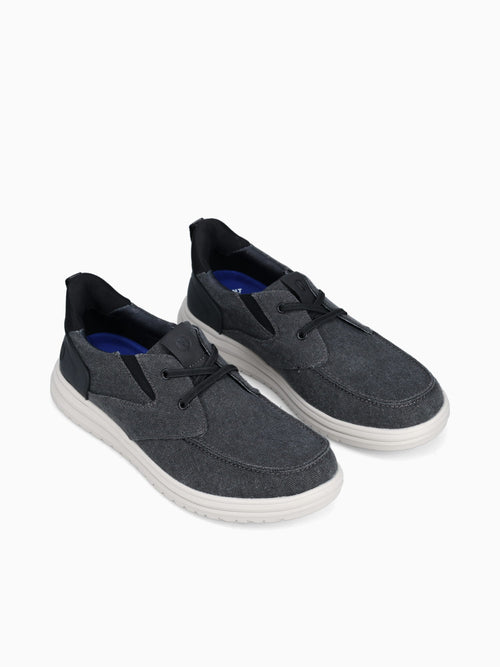 Brew City Canvas Moc Toe Black Multi Can Black / 7 / M