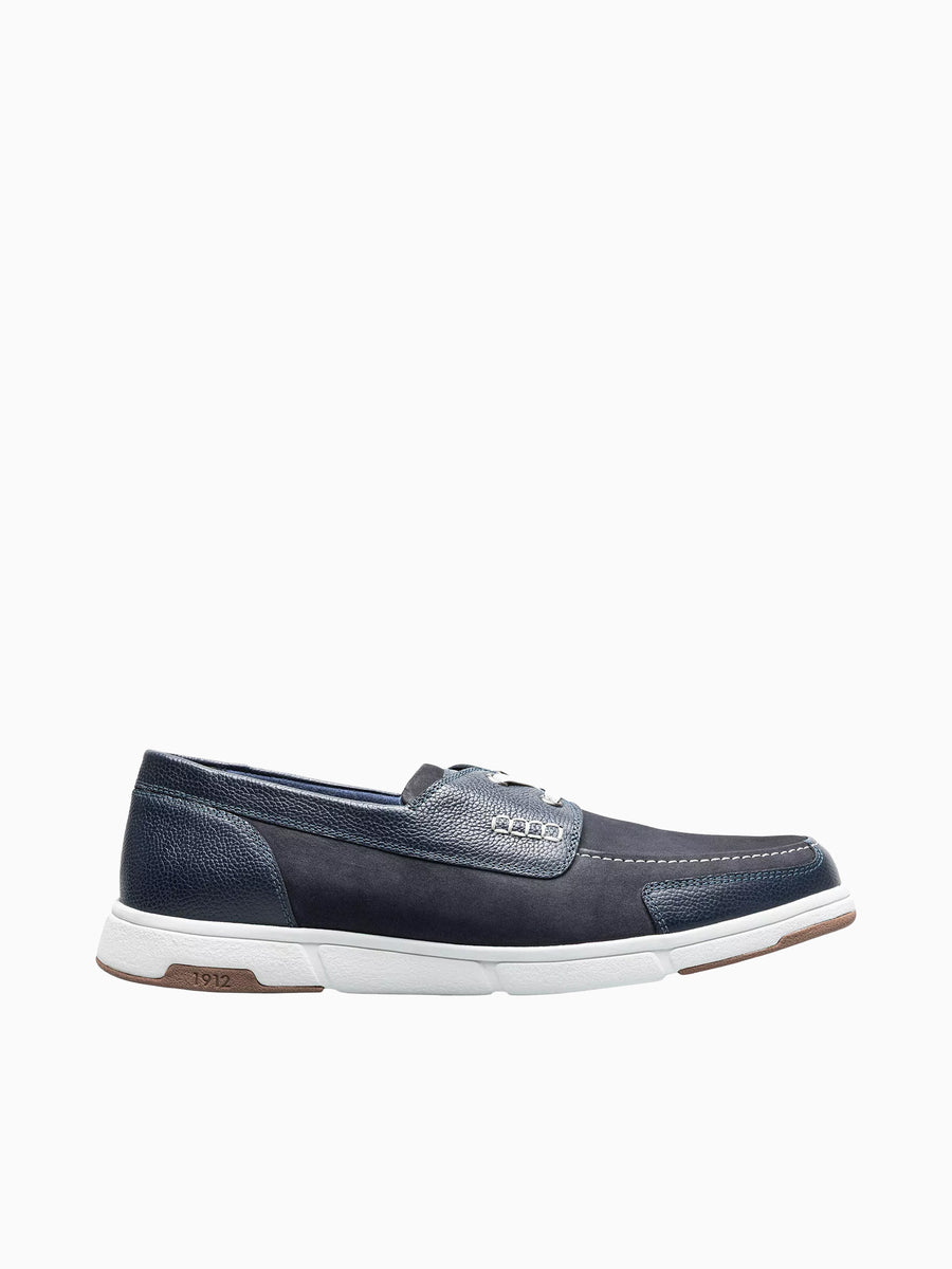 Luca Moc Toe Boat Navy Multi Leather Navy / 7 / M
