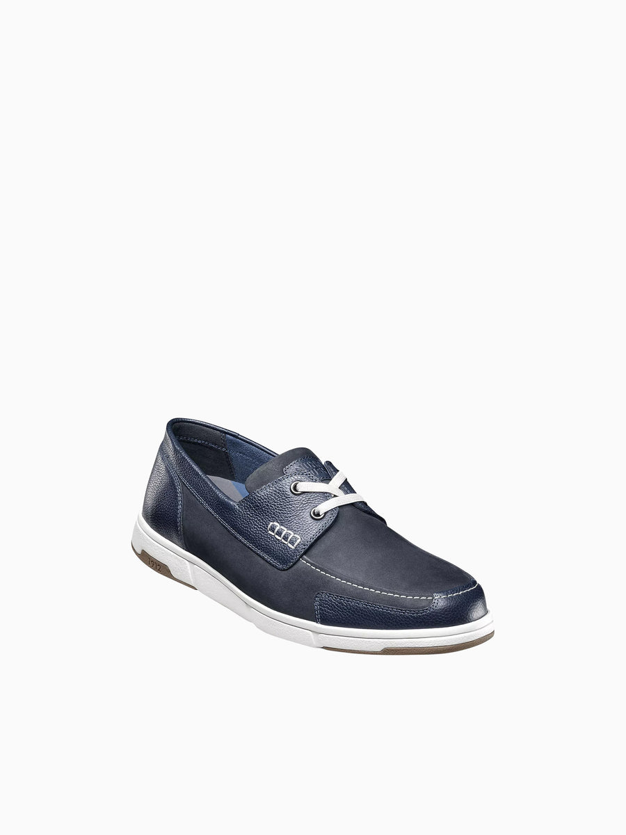 Luca Moc Toe Boat Navy Multi Leather Navy / 7 / M