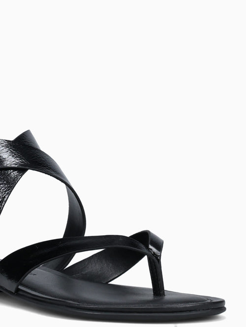 Joeleana Preto Couro Crinkle Black / 5 / M
