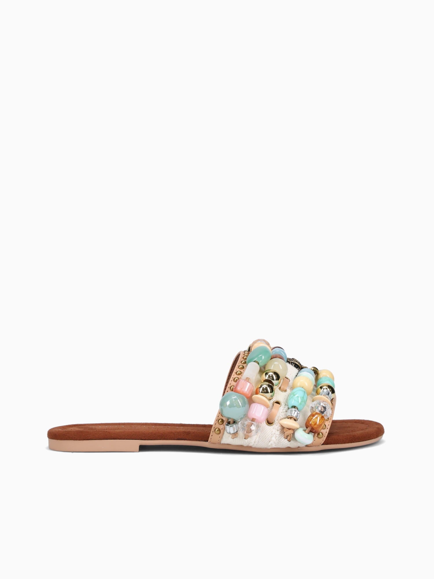 Southbank Beaded Flat Cream Combo Fa Lea White Multi / 5 / M