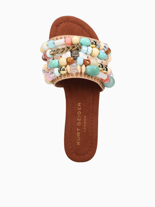 Southbank Beaded Flat Cream Combo Fa Lea White Multi / 5 / M