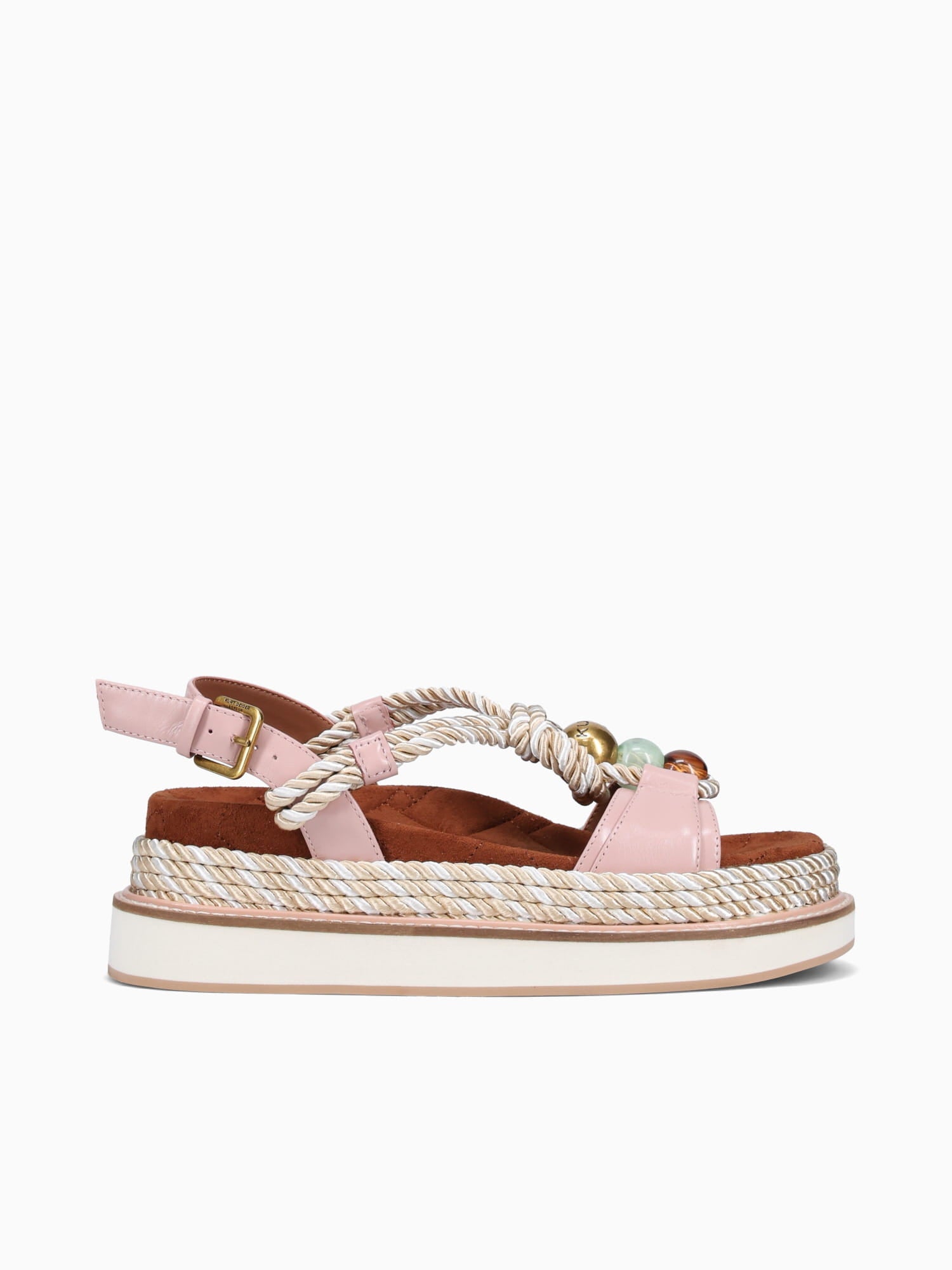 Orson Rope Pale Pink Leather Beige Multi / 5 / M