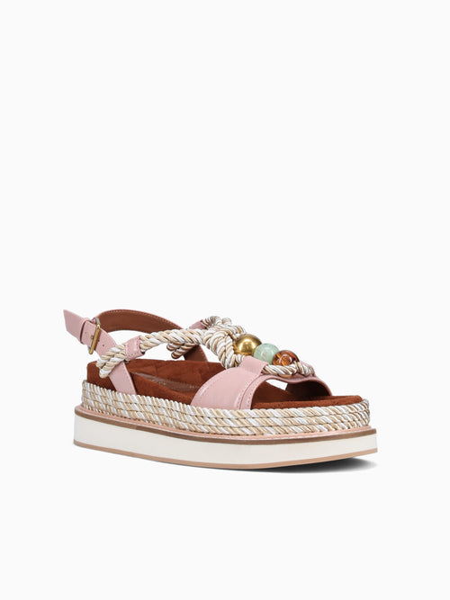 Orson Rope Pale Pink Leather Beige Multi / 5 / M