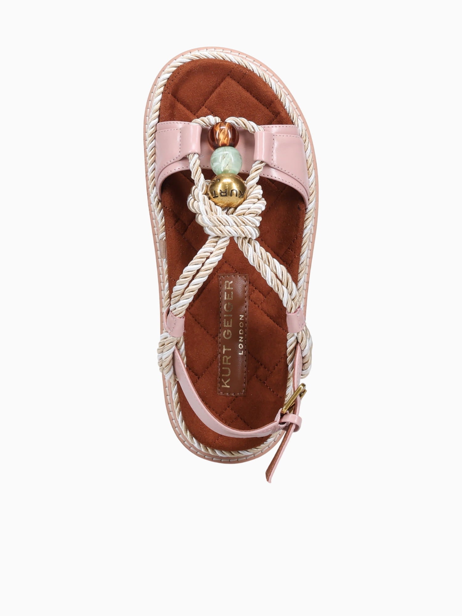 Orson Rope Pale Pink Leather Beige Multi / 5 / M