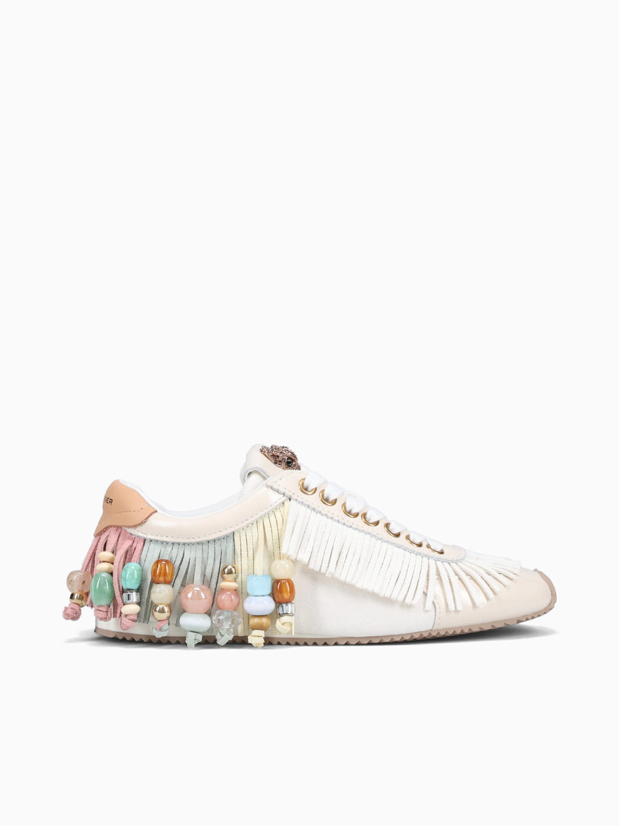 Islington Beaded Tassel Cream Combo Lea White Multi / 5 / M