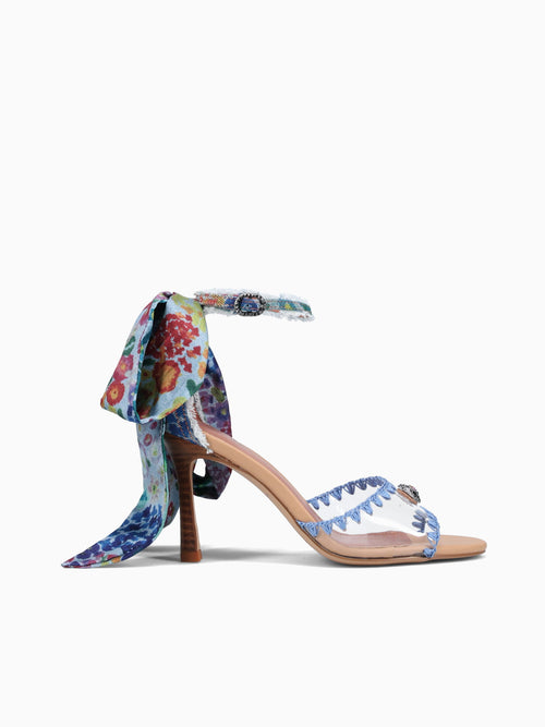 Vinyl Scarf Sandal Blue Pal c otherprint Multi / 5 / M