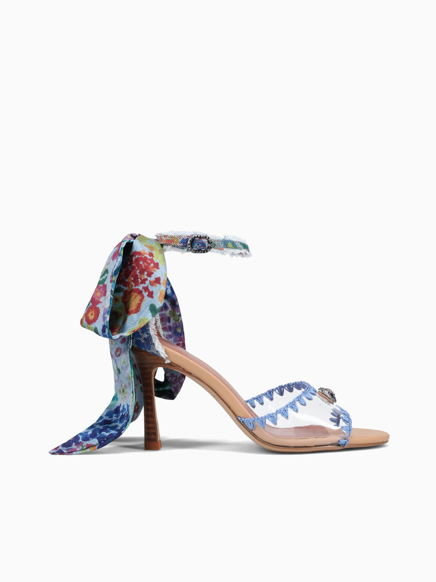Vinyl Scarf Sandal Blue Pal c otherprint Multi / 5 / M