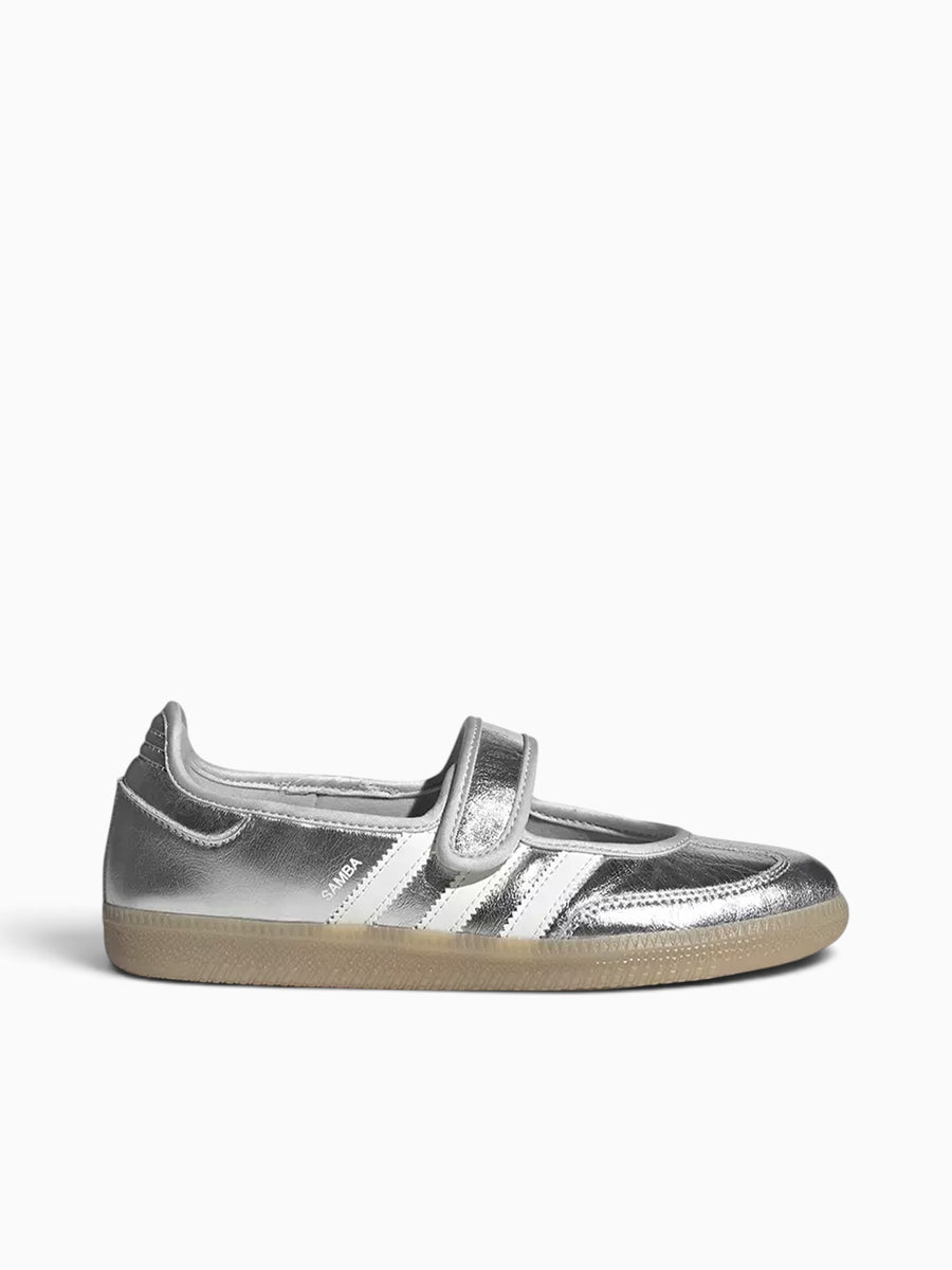 Samba Jane W Silver White leather Silver / 5 / M