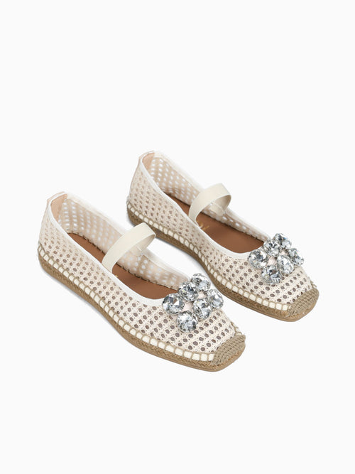 Carol 26 Beige Raffia Beige / 5 / M